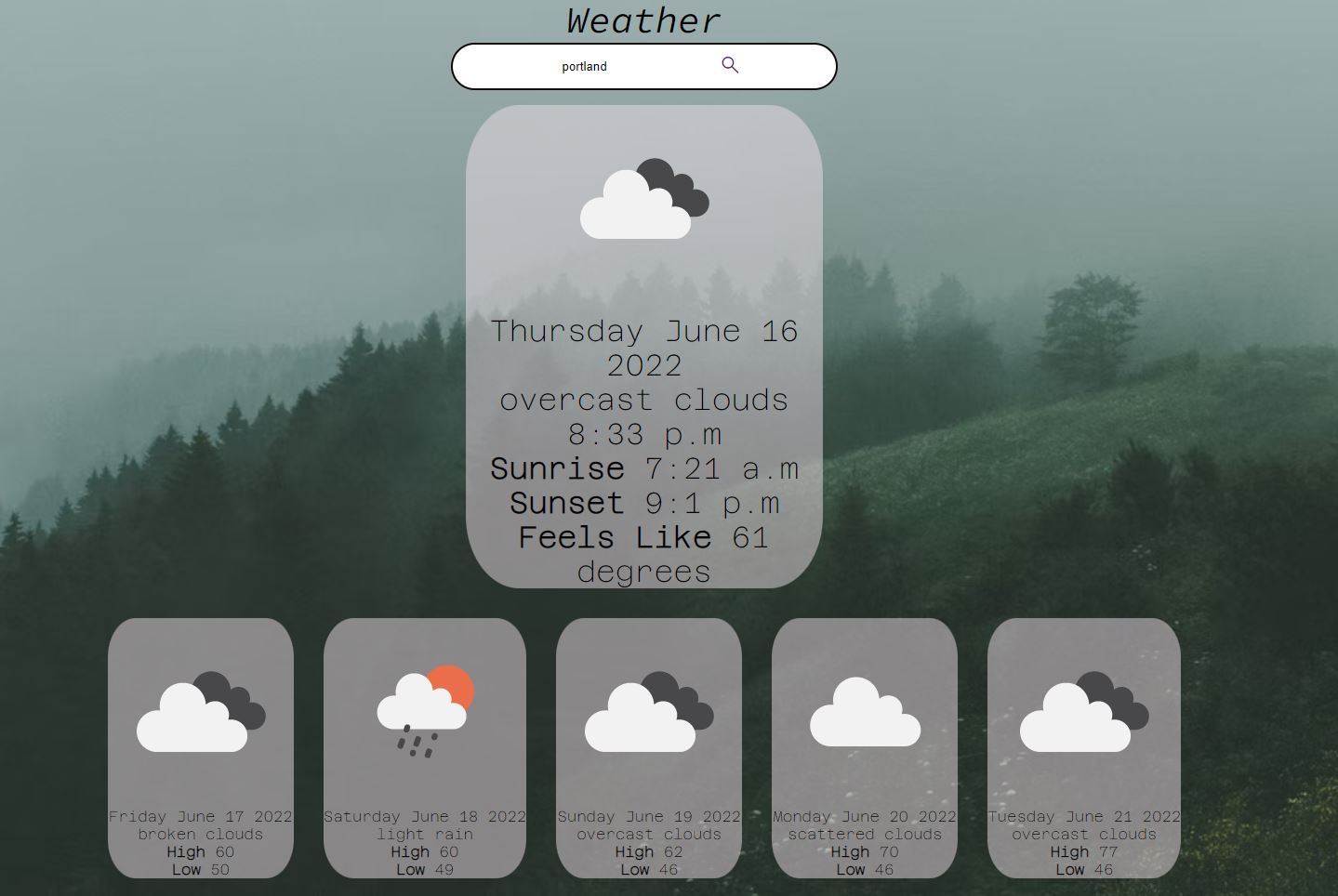 Weather App