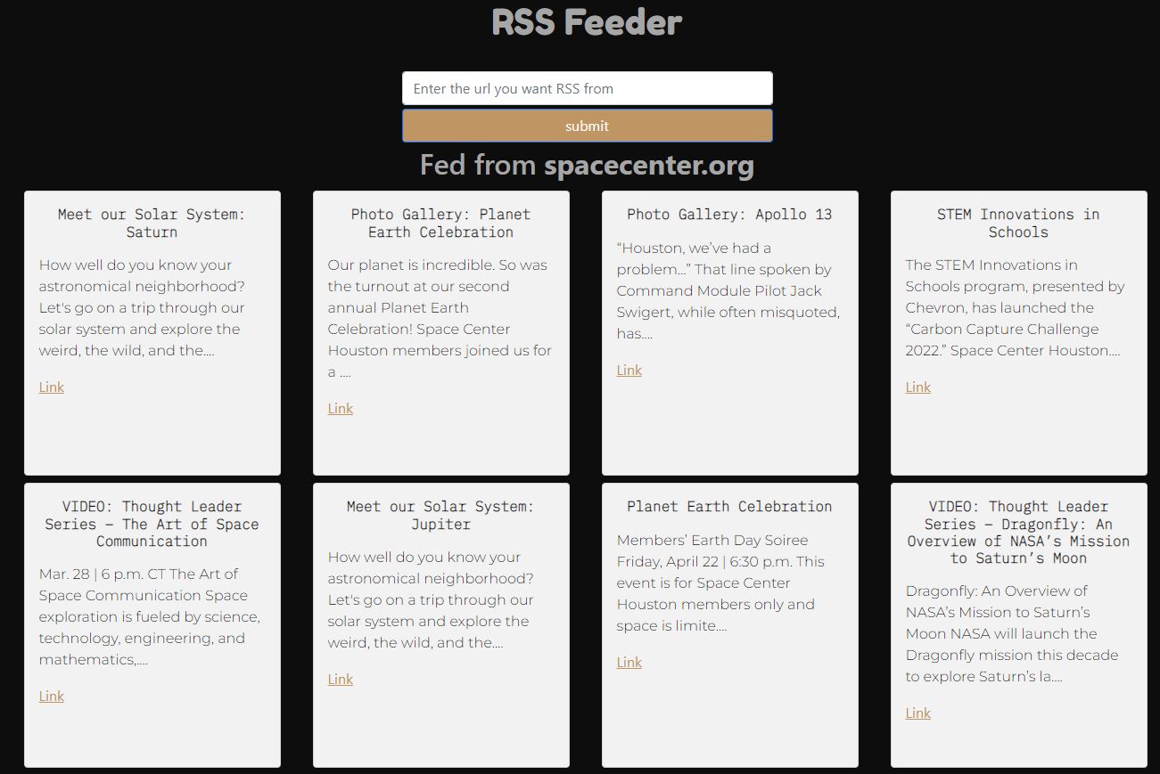 Rss feed